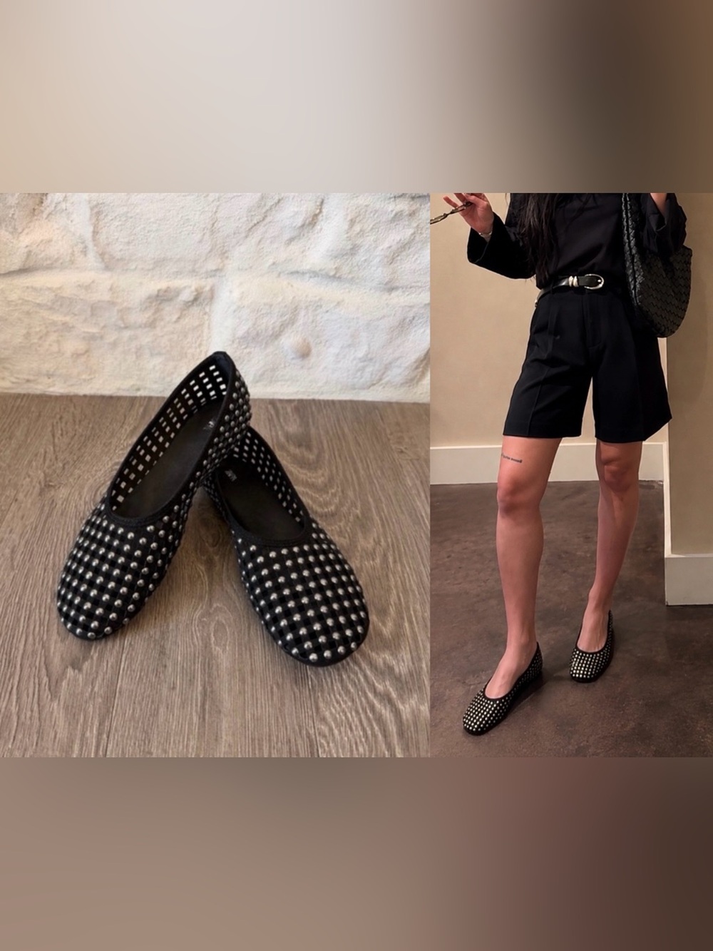 Zara Studded Mesh Mary Jane’s